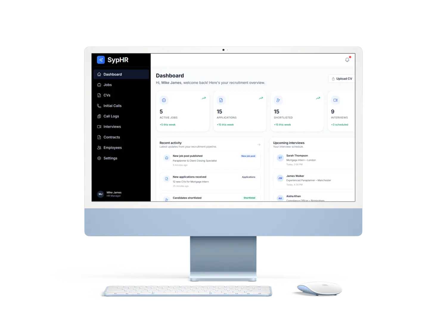 SyfeHR HR dashboard
